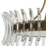 Люстра круглая с прозрачными элементами в форме полумесяца Crescent варинант исполнения - 1 | Loft Concept в Волгограде