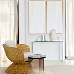 Стол журнальный круглый Acrylic Аether Smoke варинант исполнения - 7 | Loft Concept в Волгограде