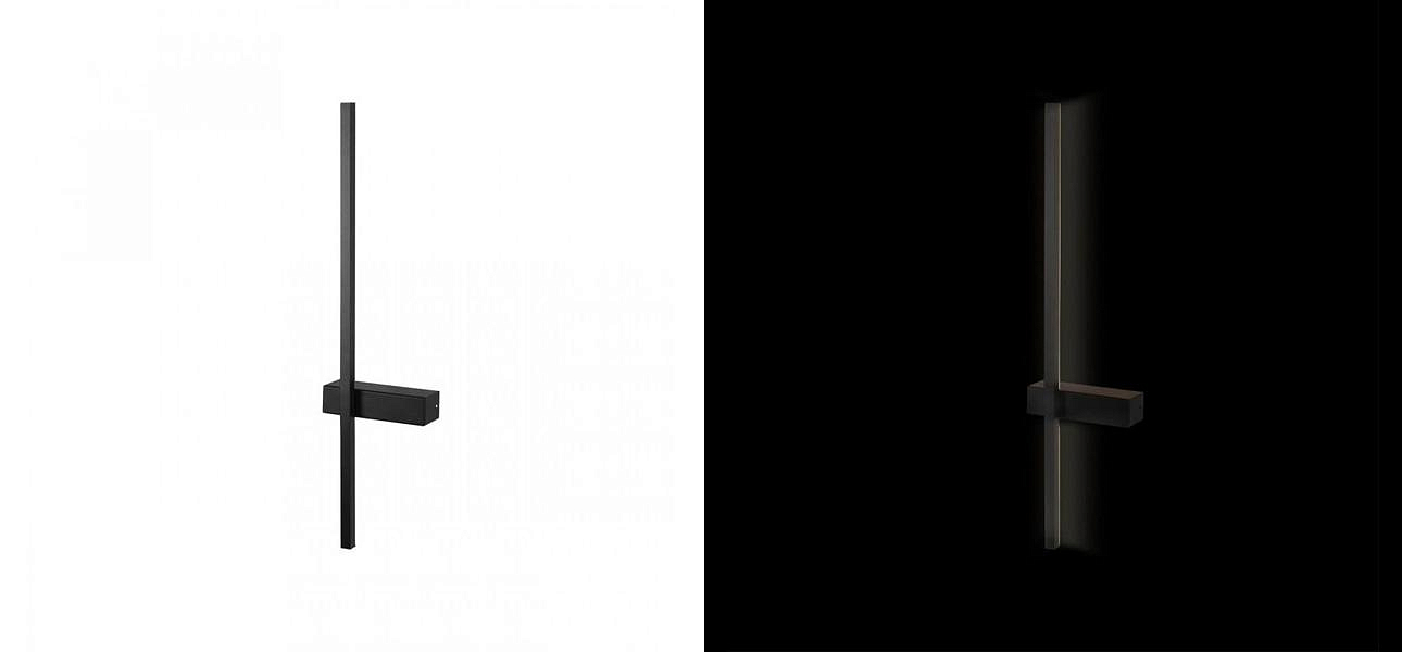 Бра светодиодное Trumpet Tube Fully Black 60 см Бра светодиодное Trumpet Tube Fully Black 60 см - Loft-Concept в Волгограде