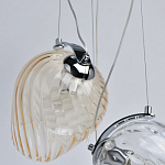 Люстра каскадная с 5-ю разноцветными стеклянными плафонами Kaleido варинант исполнения - 7 | Loft Concept в Волгограде