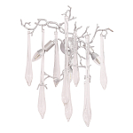 Бра с декором в виде ветвей и стеклянных подвесок в форме капель Droplet Chandelier варинант исполнения - 3 | Loft Concept в Волгограде