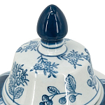 Ваза с крышкой и голубым цветочным рисунком 37 см Blue & White Ornament варинант исполнения - 3 | Loft Concept в Волгограде