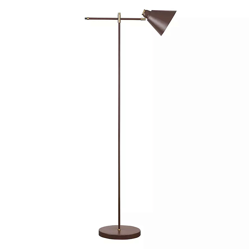 Торшер с наклонным конусообразным плафоном Opaque Movable Lamp Сливовый Бежевый Торшер с наклонным конусообразным плафоном Opaque Movable Lamp Сливовый Бежевый в Волгограде | Loft Concept