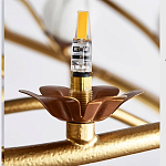 Люстра с ветвистым каркасом и плафонами в виде лотосов Chandelier Lotus варинант исполнения - 2 | Loft Concept в Волгограде