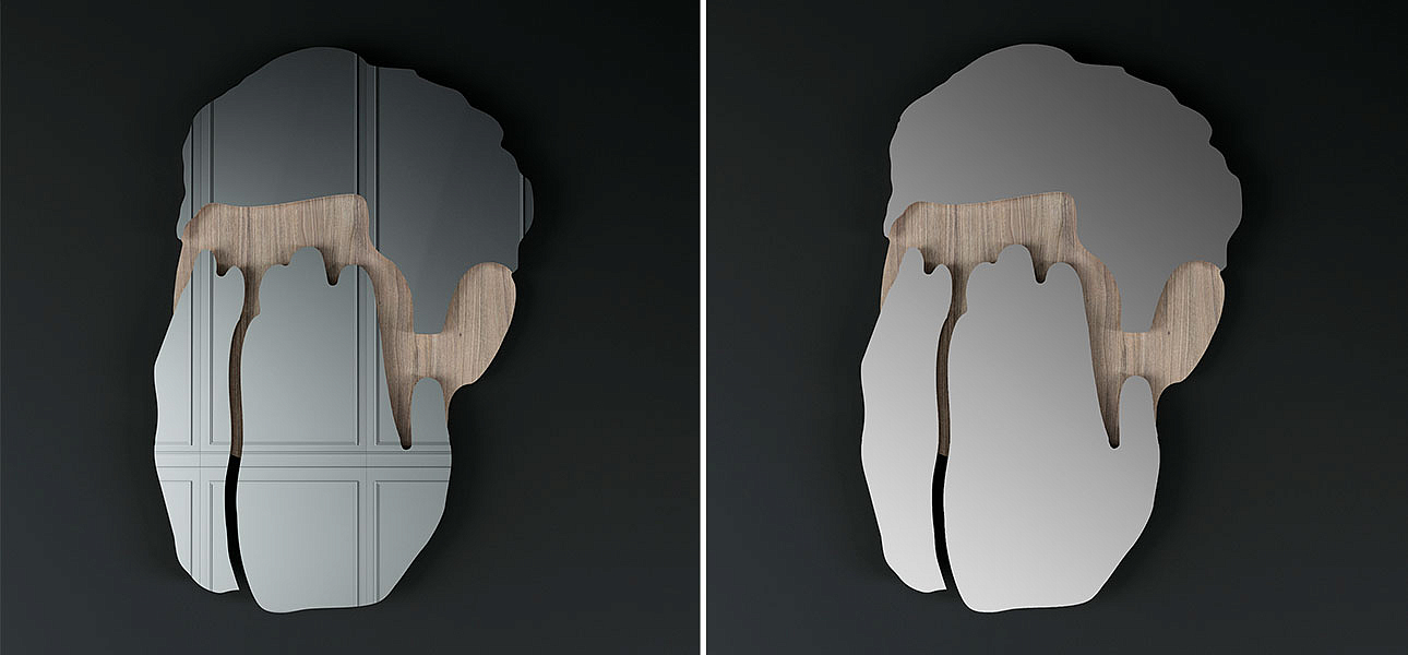 Настенное зеркало в виде лица закрытого руками Antonio Mirror - Loft-Concept в Волгограде