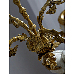 Подсвечник белый Попугай из фарфора с бронзовыми элементами Eden Garden варинант исполнения - 8 | Loft Concept в Волгограде