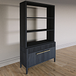 Стеллаж Primo с ящиками Черный дуб  варинант исполнения - 2 | Loft Concept в Волгограде