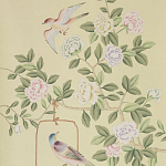 Обои ручная роспись Askew Verdigris  варинант исполнения - 1 | Loft Concept в Волгограде