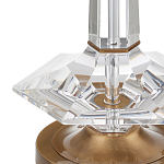 Настольная лампа с прозрачным корпусом и фактурным абажуром Charm and Luxury варинант исполнения - 1 | Loft Concept в Волгограде