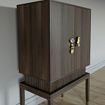 Кабинетный шкаф Elsa Dreams Walnut с 2-мя ящиками варинант исполнения - 5 | Loft Concept в Волгограде