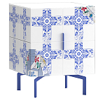 Тумба на синих ножках Short Re Rblue варинант исполнения - 1 | Loft Concept в Волгограде