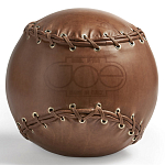 Дизайнерский кожаный пуф в виде бейсбольного мяча Poltronova Joe Ball Pouf варинант исполнения - 1 | Loft Concept в Волгограде