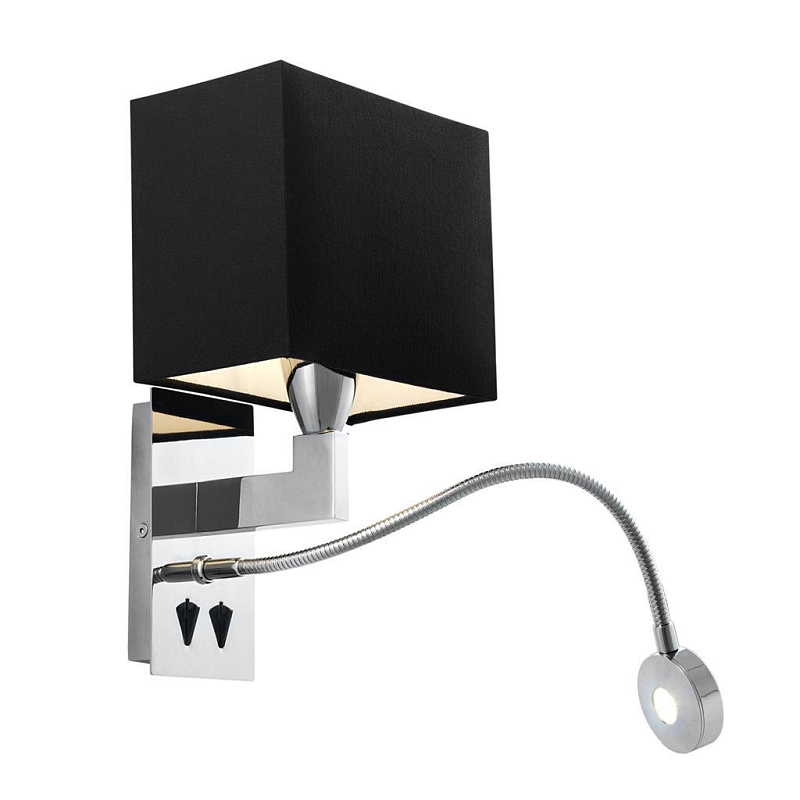 Бра Wall Lamp Reading Хром Черный Бра Wall Lamp Reading Хром Черный в Волгограде | Loft Concept