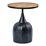 Приставной столик с факутрным черным основанием Ethiopia варинант исполнения - 1 | Loft Concept в Волгограде
