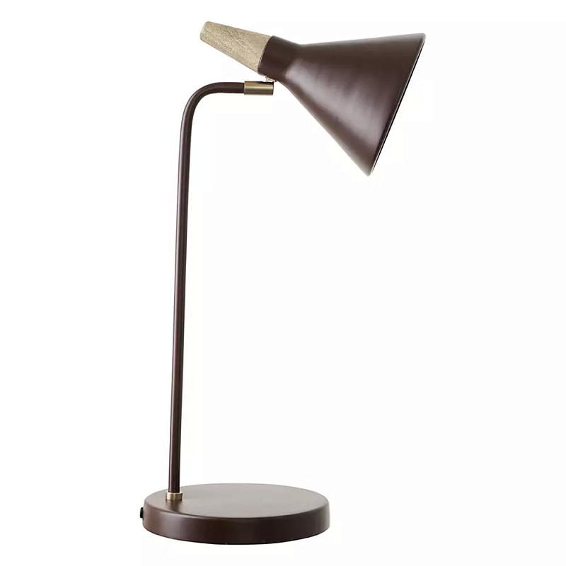 Настольная лампа с конусообразным плафоном Plum Table Lamp Сливовый Настольная лампа с конусообразным плафоном Plum Table Lamp Сливовый в Волгограде | Loft Concept