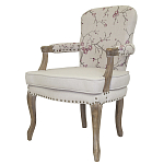 Кресло с изображением сакуры Aubrey Classical Armchair beige flax варинант исполнения - 3 | Loft Concept в Волгограде
