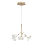 Подвесной светильник с белыми и прозрачными цветочными лепестками Wintery flovers варинант исполнения - 1 | Loft Concept в Волгограде