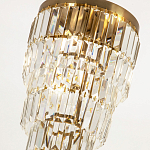 Многоярусная люстра с прямоугольными хрустальными подвесками Allard Crystal Chandelier варинант исполнения - 2 | Loft Concept в Волгограде