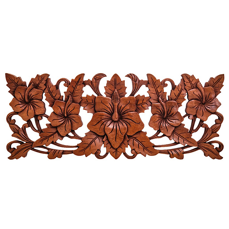 Панно из дерева цветы Celticflower  Panel With Trees Коричневый в Волгограде | Loft Concept 