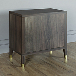 Прикроватная тумбочка с полкой Elsa Dreams Walnut  варинант исполнения - 4 | Loft Concept в Волгограде