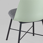 Стул из прочного пластика на металлическом основании Anora Green  варинант исполнения - 6 | Loft Concept в Волгограде