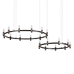 Люстра подвесная с цилиндрическими плафонами на двух круглых подвесах  Arnaut Light варинант исполнения - 1 | Loft Concept в Волгограде