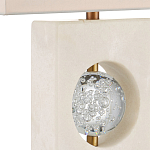 Настольная лампа из мрамора с тканевым прямоугольным абажуром Eternity варинант исполнения - 1 | Loft Concept в Волгограде