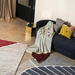 Чехол на подушку с рисунком горчичного цвета Elan Textured варинант исполнения - 1 | Loft Concept в Волгограде