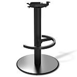 Барный стул вращающийся со спинкой и подлокотниками Douglas Rhombus Синий Велюр варинант исполнения - 3 | Loft Concept в Волгограде