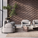 Гипсовая 3D панель с принтографией PM-108 варинант исполнения - 3 | Loft Concept в Волгограде