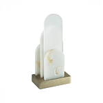 Настольная лампа с белыми вертикальными элементами Alabaster Totem   варинант исполнения - 4 | Loft Concept в Волгограде
