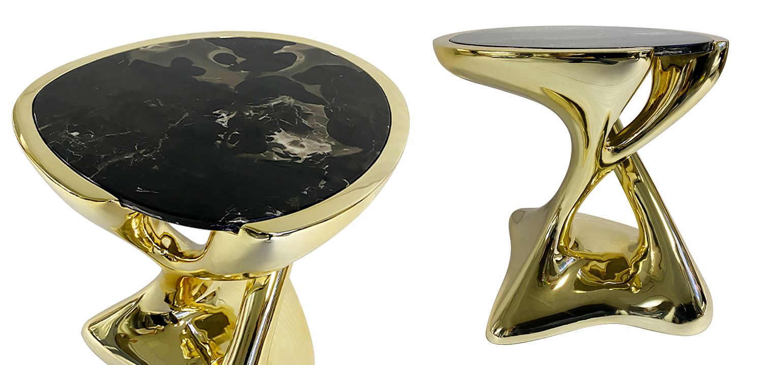 Приставной стол Molten Gold Side Table Приставной стол Molten Gold Side Table - Loft-Concept в Волгограде