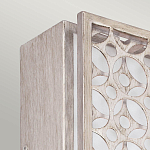 Бра прямоугольное в серебрянном цвете с ажурной решеткой Feiss варинант исполнения - 2 | Loft Concept в Волгограде