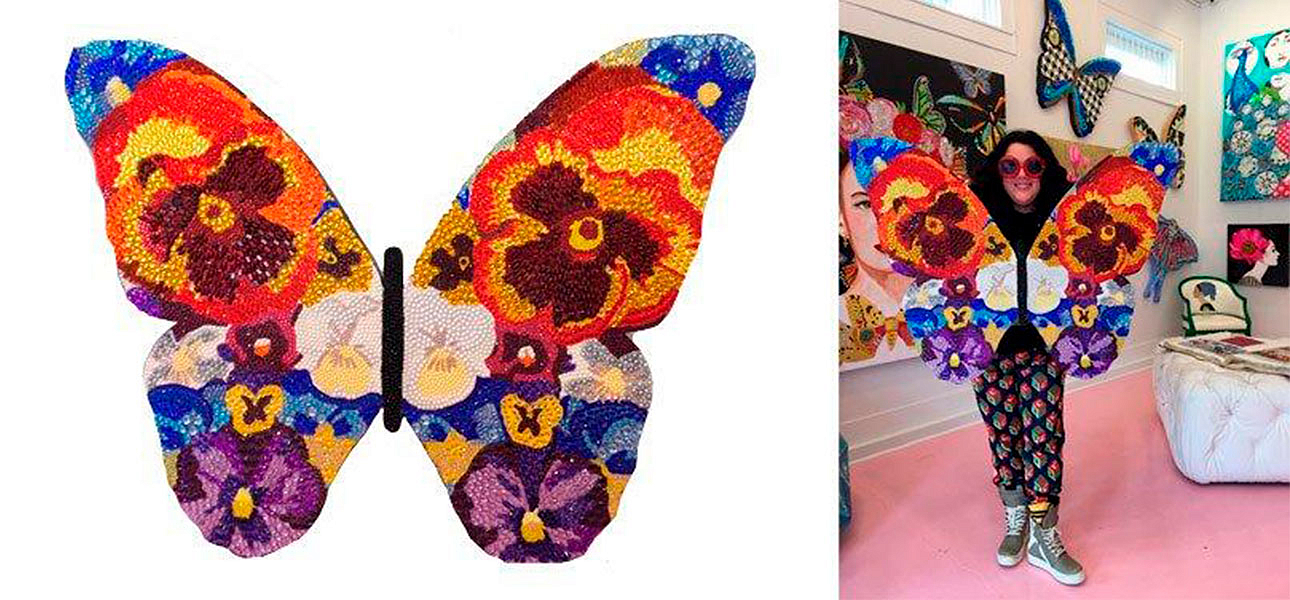 Картина “Pansy Bedazzled Butterfly Cut Out” Картина “Pansy Bedazzled Butterfly Cut Out” - Loft-Concept в Волгограде