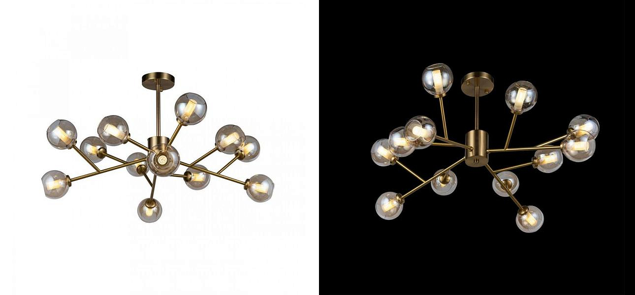 Люстра RH Boule De Cristal amber 12 Люстра RH Boule De Cristal amber 12 - Loft-Concept в Волгограде