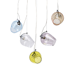 Люстра линейная с 5-ю разноцветными стеклянными плафонами Kaleido варинант исполнения - 1 | Loft Concept в Волгограде