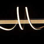 Люстра линейная черного цвета с волнообразным металлическим элементом Luke Lampco Tracer Lamp варинант исполнения - 5 | Loft Concept в Волгограде