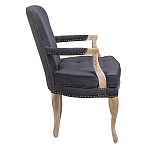 Кресло Aubrey Classical Armchair dark grey velour варинант исполнения - 2 | Loft Concept в Волгограде