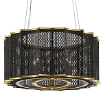 Люстра овальная в сочетании черного и золотого цвета Mesh Lighting варинант исполнения - 3 | Loft Concept в Волгограде