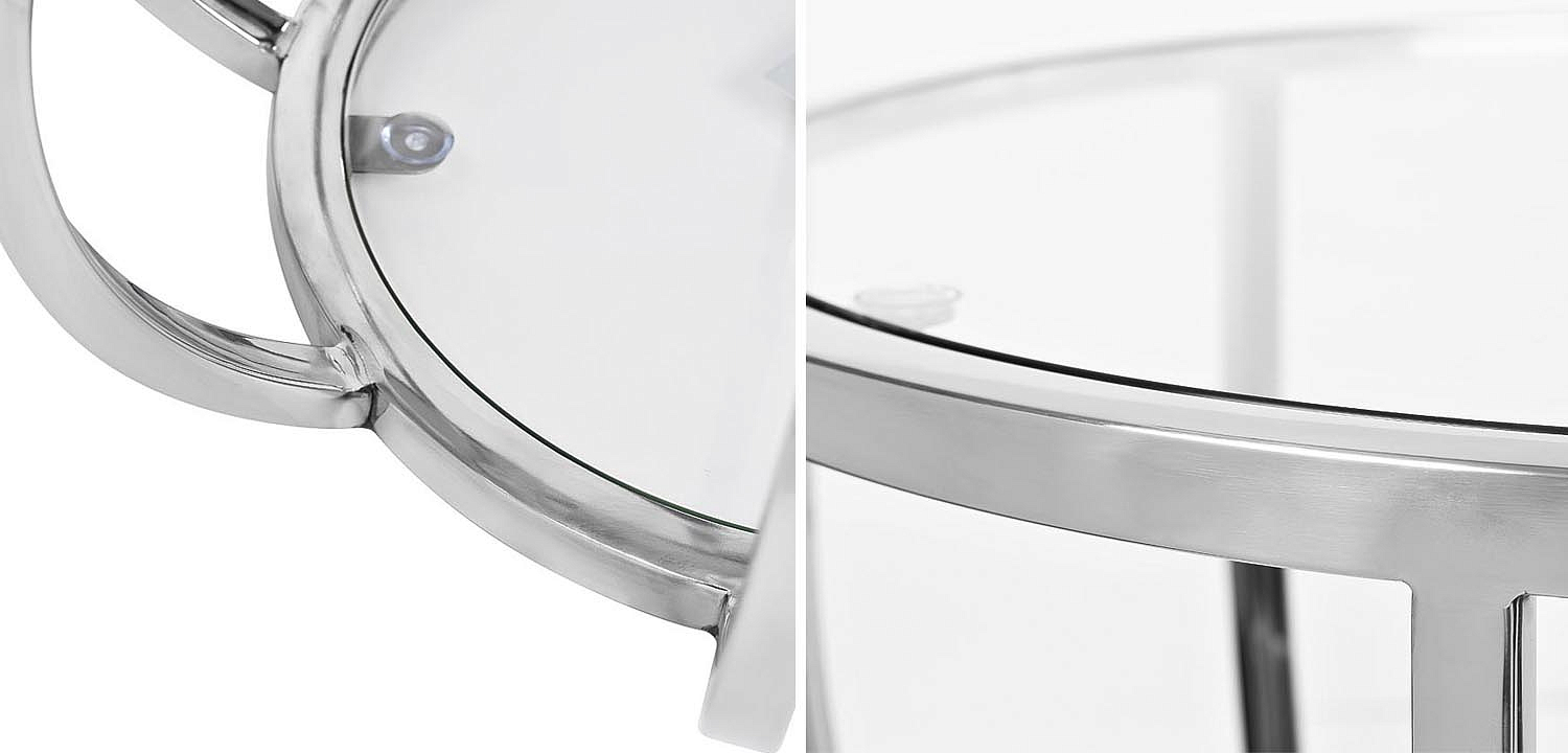 Приставной стол Fedric Side Table silver Приставной стол Fedric Side Table silver - Loft-Concept в Волгограде