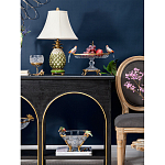 Чаша из прозрачного стекла с фигурками разноцветных попугаев на ободке 38 Eden Garden варинант исполнения - 5 | Loft Concept в Волгограде