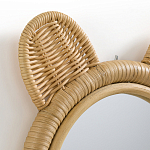 Зеркало из ротанга в форме головы медведя Wicrer Furniture варинант исполнения - 3 | Loft Concept в Волгограде