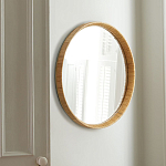 Зеркало круглое в раме из ротанга Wickerwork варинант исполнения - 1 | Loft Concept в Волгограде