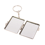 Зеркало брелок складное двухстороннее из натурального камня Оникс Silver Stone Mirrors варинант исполнения - 3 | Loft Concept в Волгограде