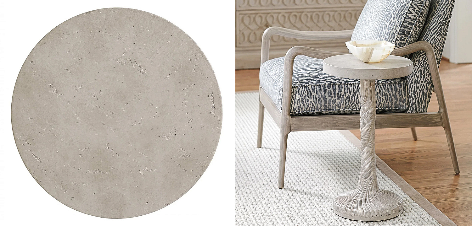 Приставной стол Barclay Butera Malibu Saddle Peak Round Accent Table Приставной стол Barclay Butera Malibu Saddle Peak Round Accent Table - Loft-Concept в Волгограде