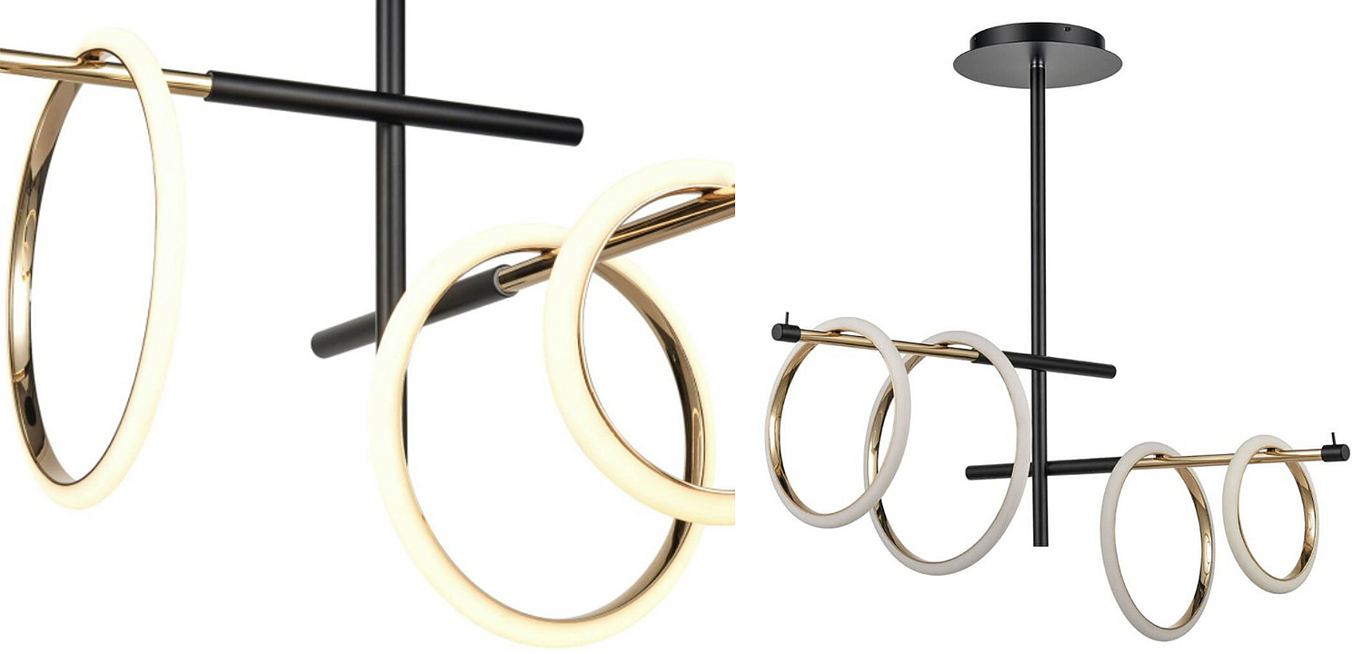 Люстра Jessenia Rings Chandelier 4 Люстра Jessenia Rings Chandelier 4 - Loft-Concept в Волгограде