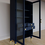 Дизайнерский шкаф витрина Elsa Dreams Blue с 4-мя ящиками варинант исполнения - 7 | Loft Concept в Волгограде