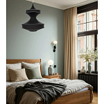 Подвесной вязаный черный светильник «Моника» варинант исполнения - 4 | Loft Concept в Волгограде