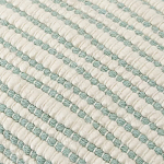 Чехол на подушку мятного цвета с бахромой и объемным узором Ethnic mix варинант исполнения - 2 | Loft Concept в Волгограде