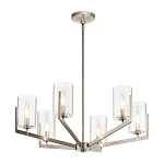 Люстра с 6-ю прозрачными цилиндрическими плафонами Kichler варинант исполнения - 10 | Loft Concept в Волгограде